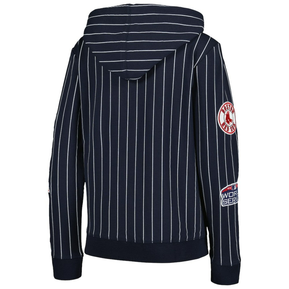 Boston Red Sox New Era Women's Pinstripe Tri-Blend Full-Zip Jacket | MLB Discount