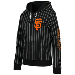 San Francisco Giants New Era Women's Pinstripe Tri-Blend Full-Zip Jacket | MLB Discount