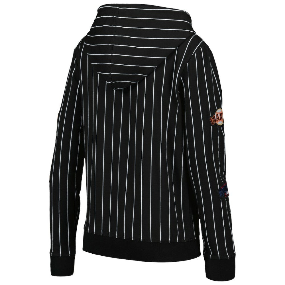 San Francisco Giants New Era Women's Pinstripe Tri-Blend Full-Zip Jacket | MLB Discount