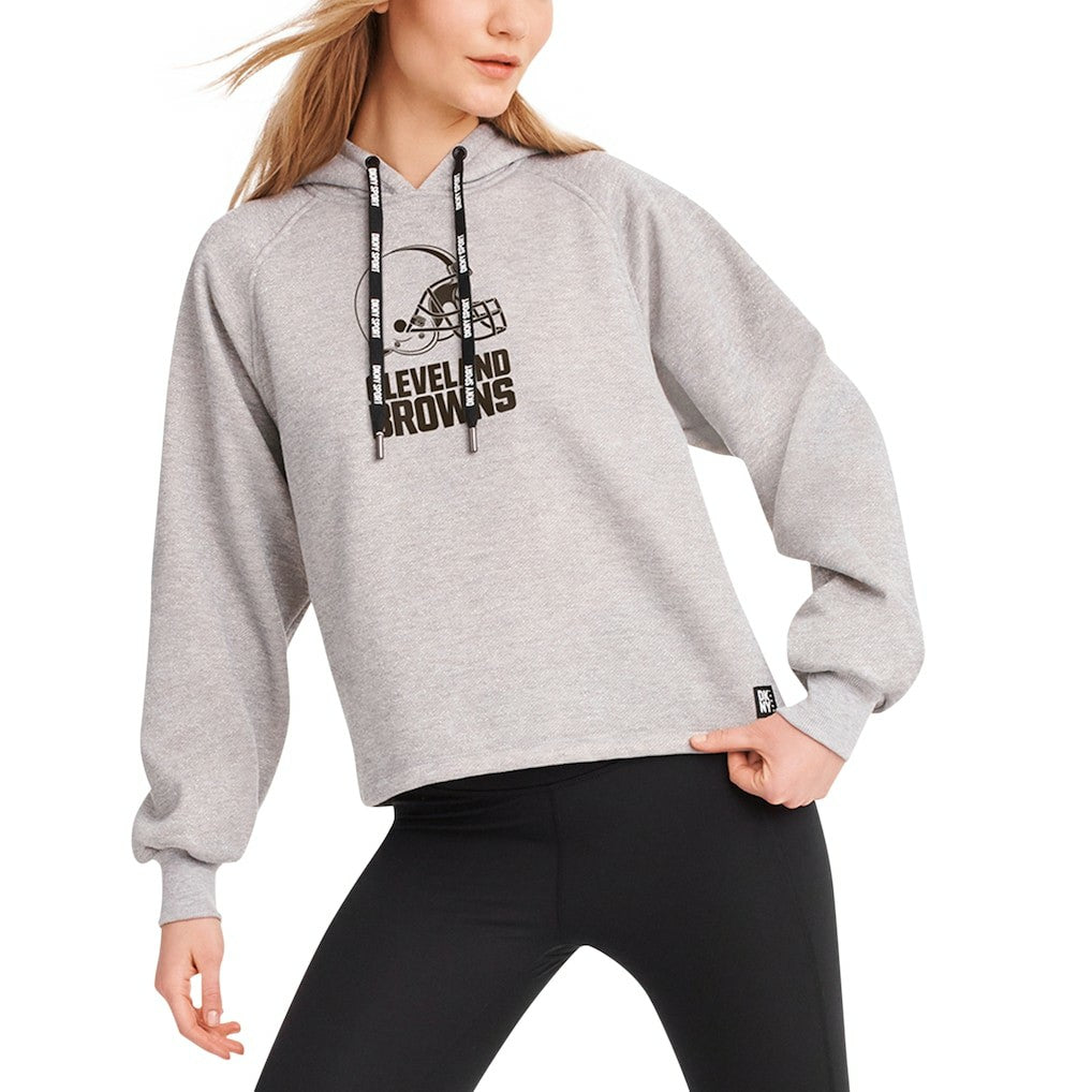 Cleveland Browns  DKNY Sport Women's Debbie Dolman Raglan Pullover Hoodie