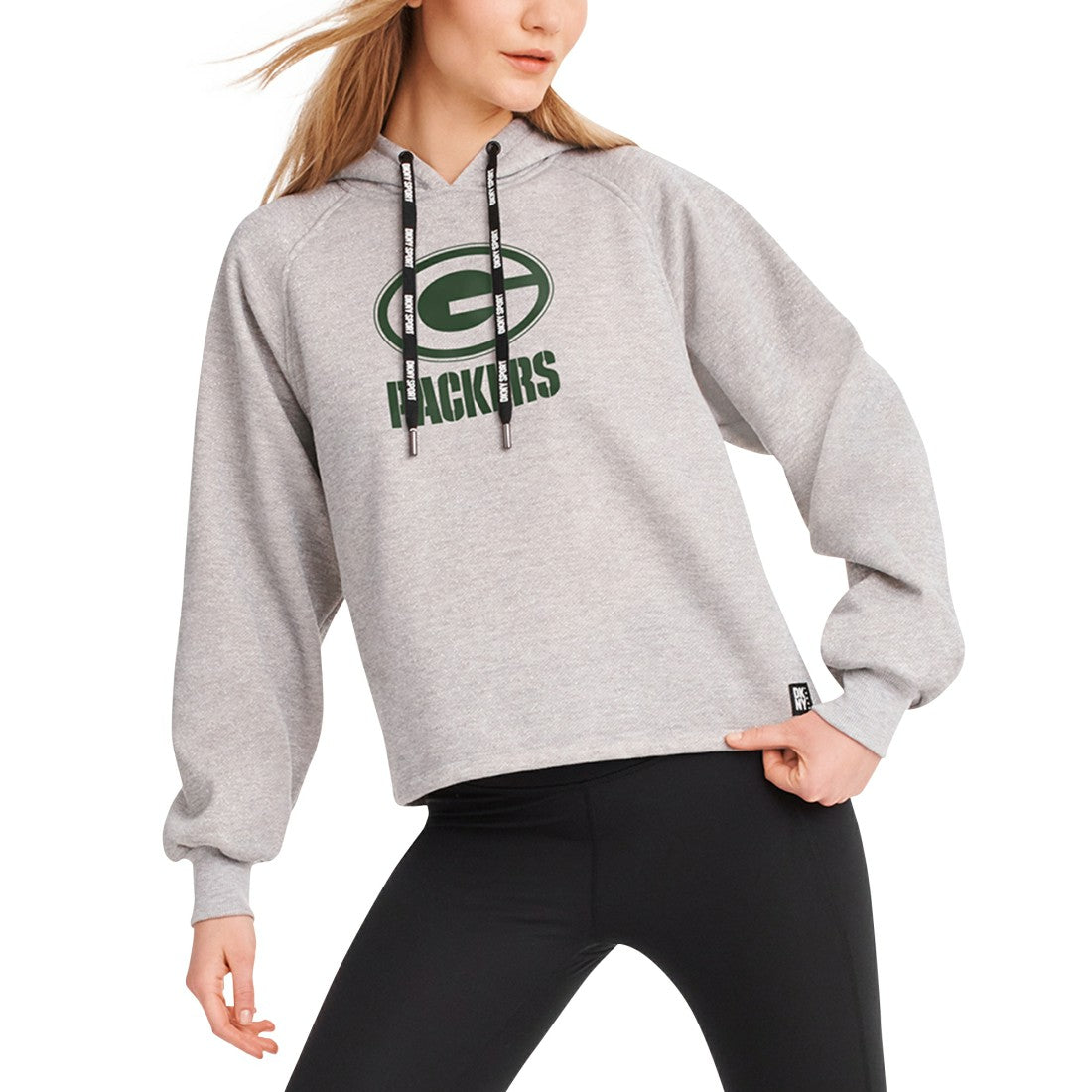 Green Bay Packers  DKNY Sport Women's Debbie Dolman Raglan Pullover Hoodie