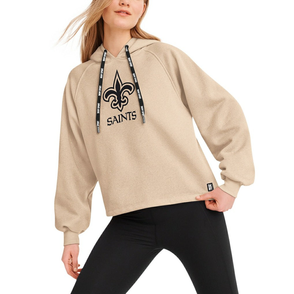 New Orleans Saints  DKNY Sport Women's Debbie Dolman Raglan Pullover Hoodie