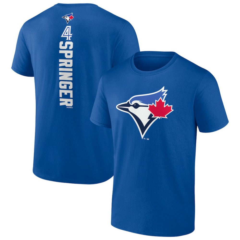 George Springer Toronto Blue Jays Playmaker Name & Number T-Shirt | MLB On Sale