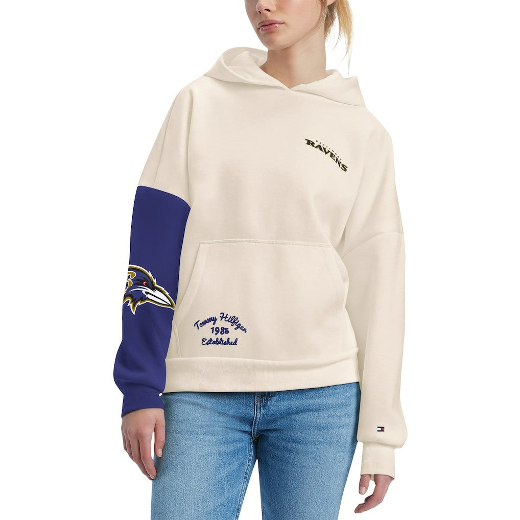 Baltimore Ravens  Tommy Hilfiger Women's Harriet Pullover Hoodie