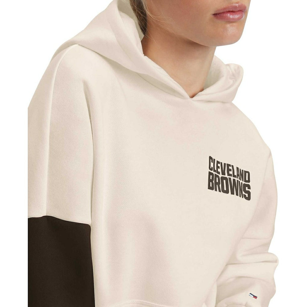 Cleveland Browns  Tommy Hilfiger Women's Harriet Pullover Hoodie