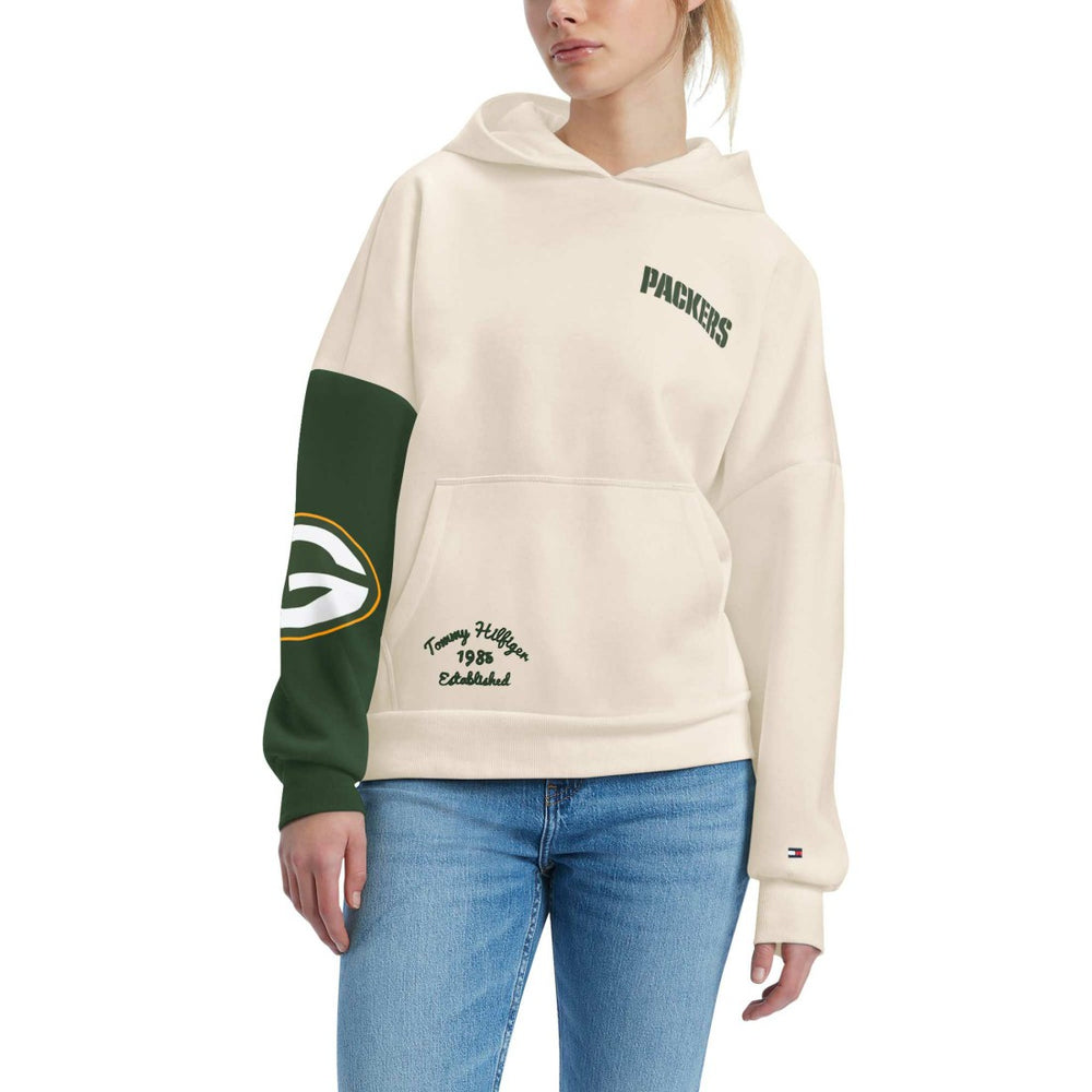 Green Bay Packers  Tommy Hilfiger Women's Harriet Pullover Hoodie