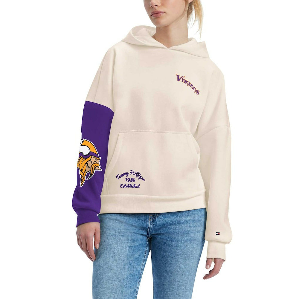 Minnesota Vikings  Tommy Hilfiger Women's Harriet Pullover Hoodie