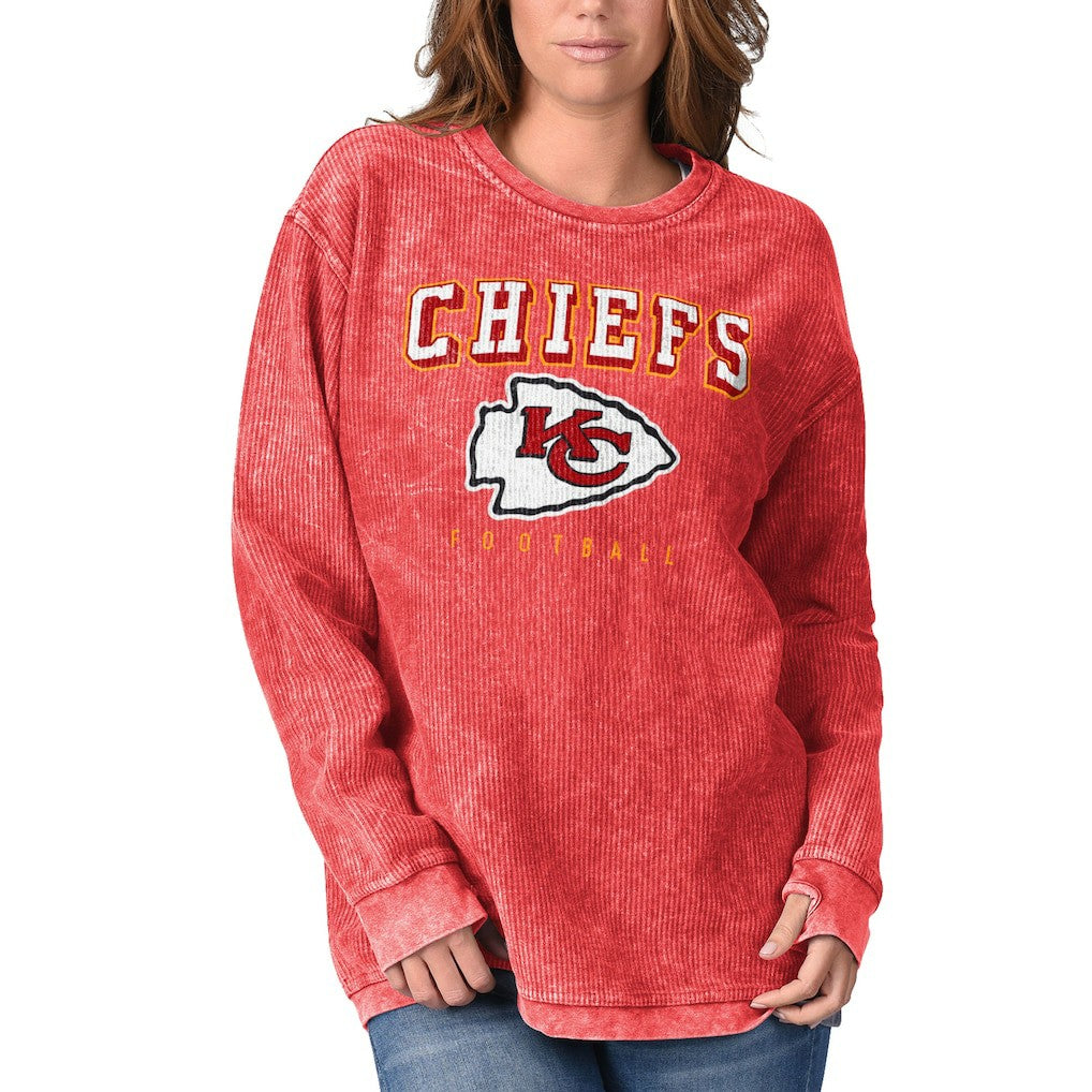 Kansas City Chiefs  G-III 4Her by Carl Banks Women's Comfy Cord Pullover Sweatshirt
