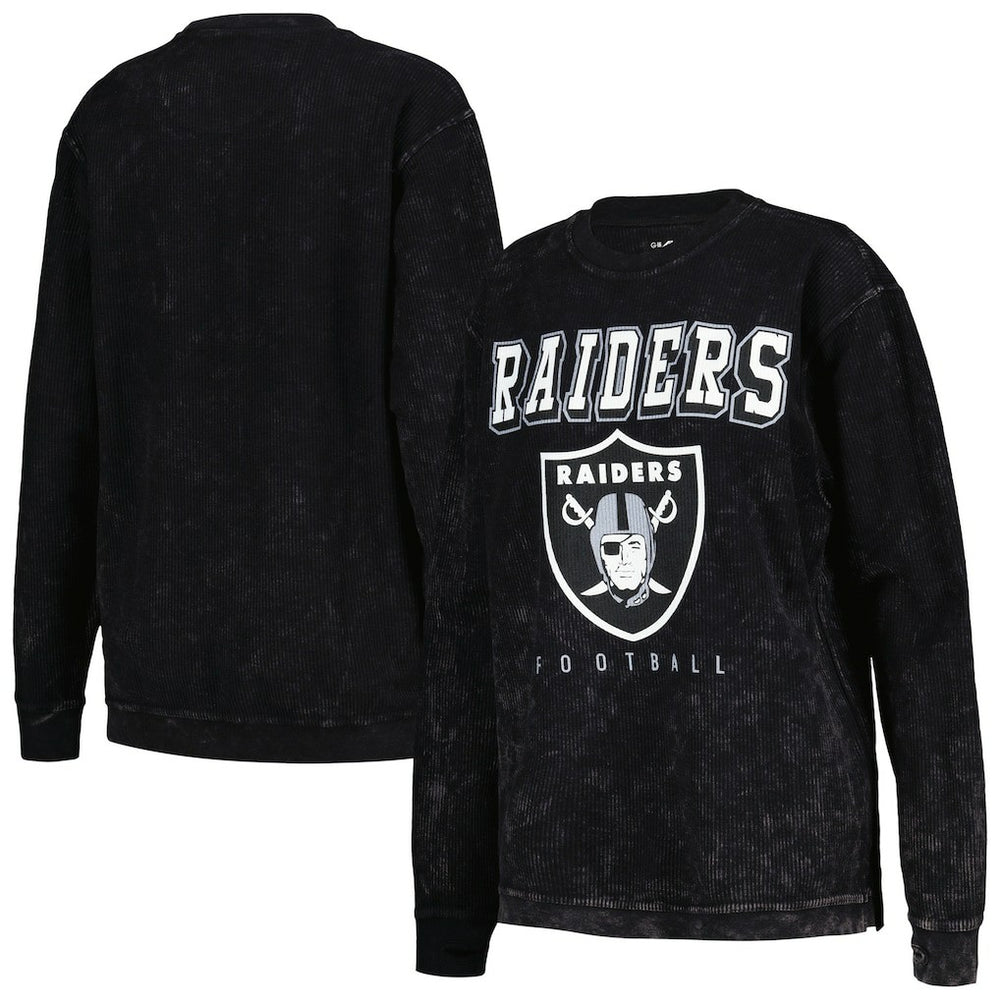 Las Vegas Raiders  G-III 4Her by Carl Banks Women's Comfy Cord Pullover Sweatshirt
