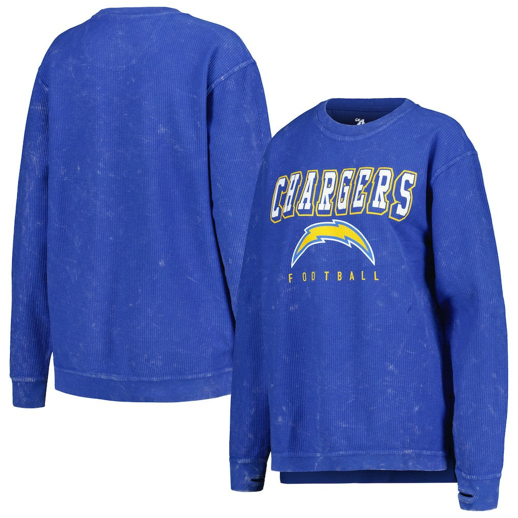 Los Angeles Chargers  G-III 4Her by Carl Banks Women's Comfy Cord Pullover Sweatshirt