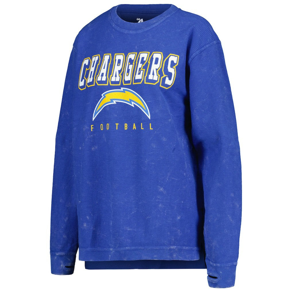 Los Angeles Chargers  G-III 4Her by Carl Banks Women's Comfy Cord Pullover Sweatshirt
