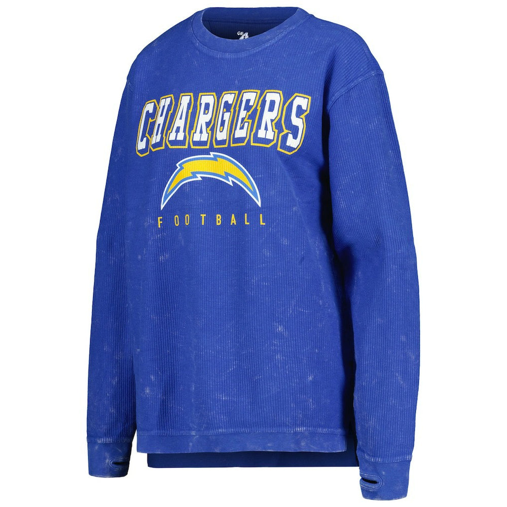 Los Angeles Chargers  G-III 4Her by Carl Banks Women's Comfy Cord Pullover Sweatshirt