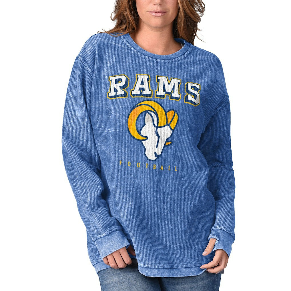 Los Angeles Rams  G-III 4Her by Carl Banks Women's Comfy Cord Pullover Sweatshirt