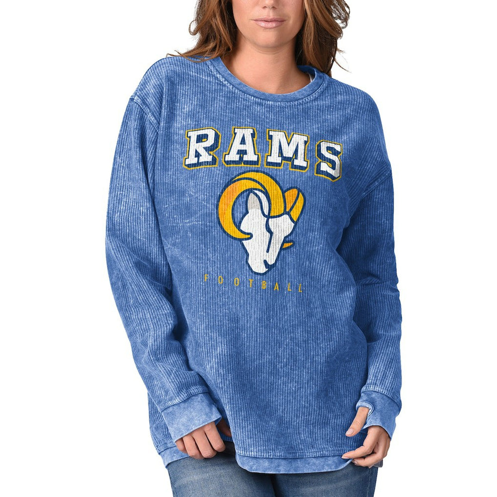 Los Angeles Rams  G-III 4Her by Carl Banks Women's Comfy Cord Pullover Sweatshirt