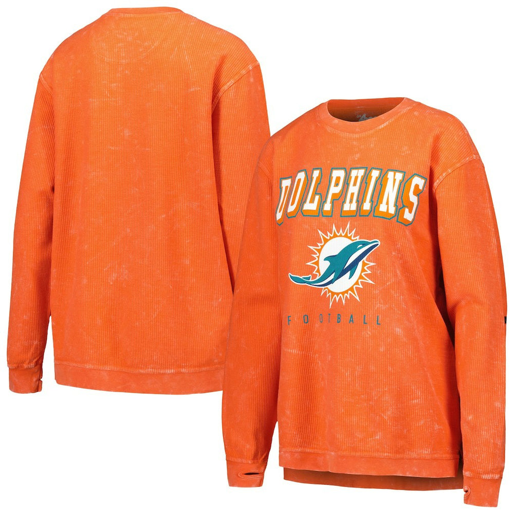 Miami Dolphins  G-III 4Her by Carl Banks Women's Comfy Cord Pullover Sweatshirt