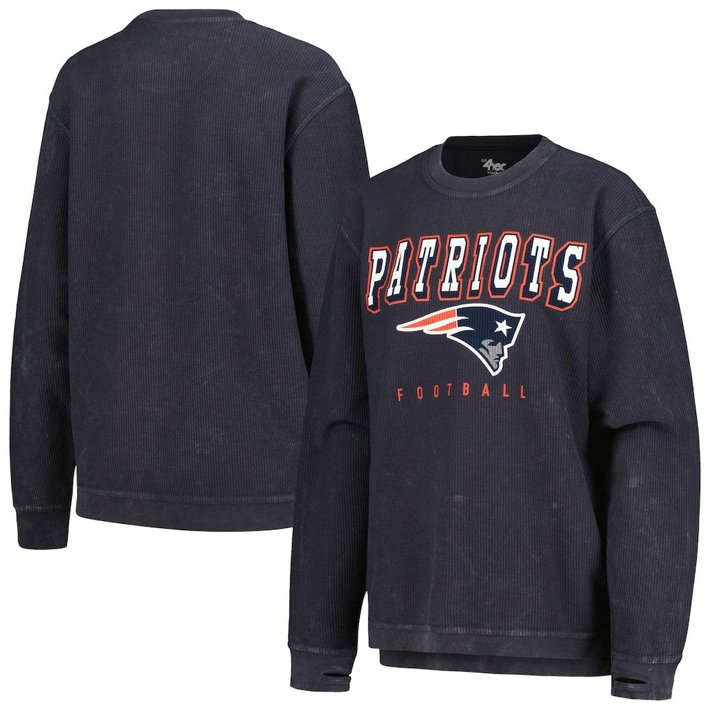 New England Patriots  G-III 4Her by Carl Banks Women's Comfy Cord Pullover Sweatshirt