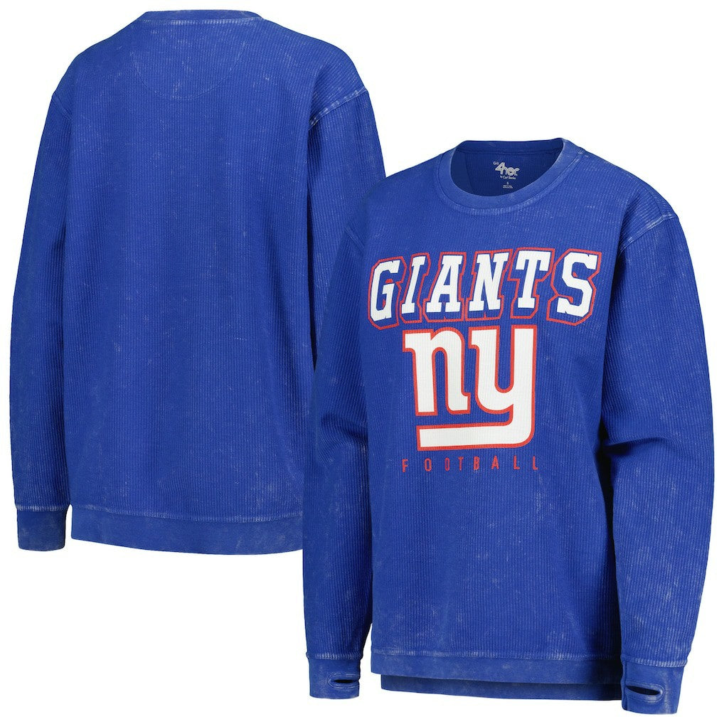 New York Giants  G-III 4Her by Carl Banks Women's Comfy Cord Pullover Sweatshirt