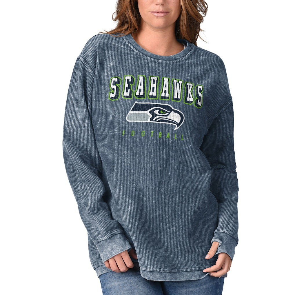 Seattle Seahawks  G-III 4Her by Carl Banks Women's Comfy Cord Pullover Sweatshirt
