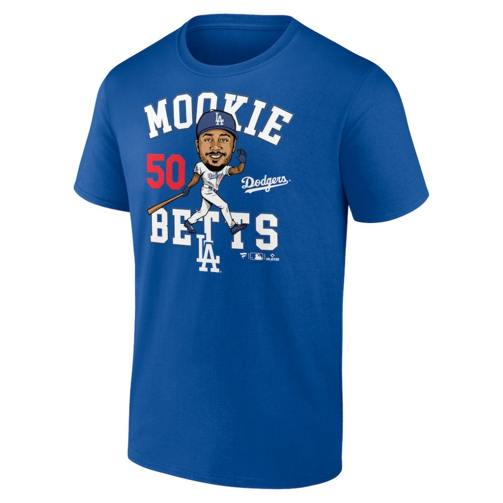 Mookie Betts Los Angeles Dodgers Caricature T-Shirt | MLB Discount