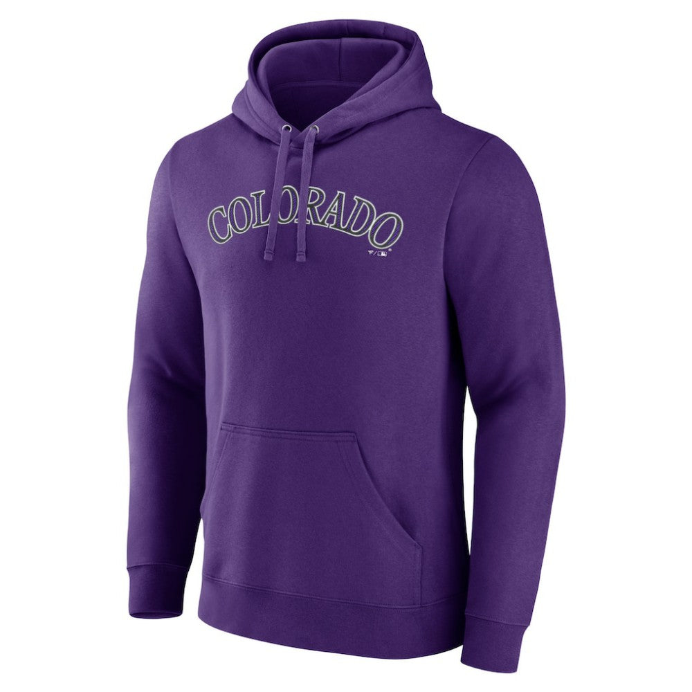 Colorado Rockies Official Wordmark Pullover Hoodie | MLB Discount