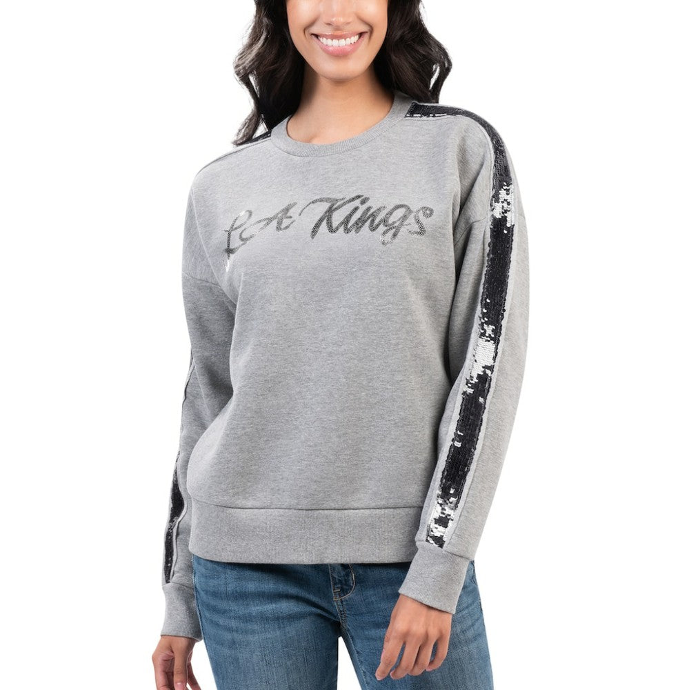Los Angeles Kings G-III 4Her by Carl Banks Women's Penalty Box Pullover Sweatshirt On Sale