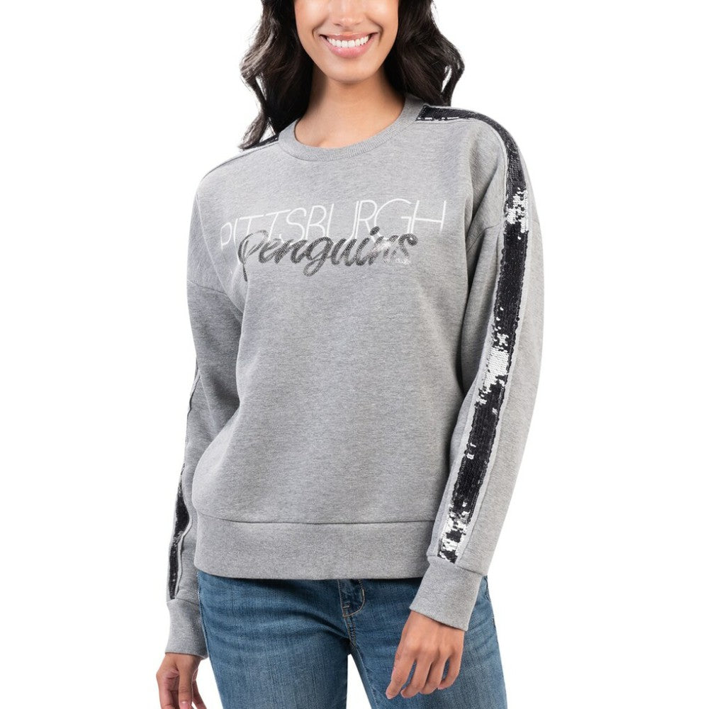 Pittsburgh Penguins G-III 4Her by Carl Banks Women's Penalty Box Pullover Sweatshirt Outlet