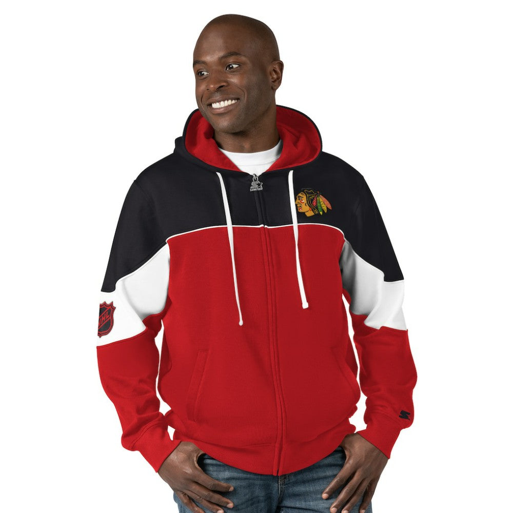 Chicago Blackhawks Starter Power Forward Full-Zip Hoodie Online