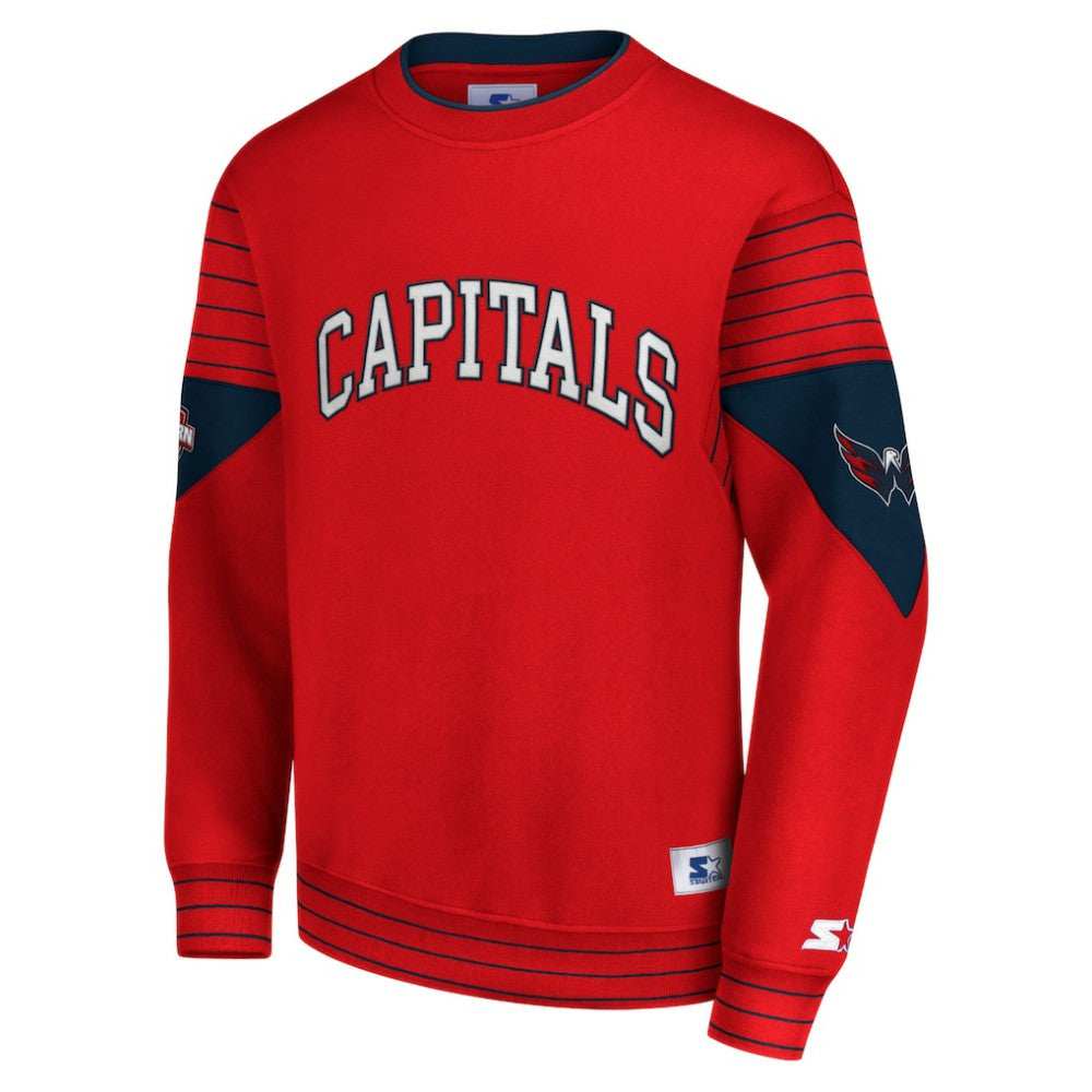 Washington Capitals Starter Faceoff Pullover Sweatshirt Online