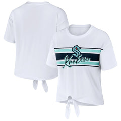 Seattle Kraken WEAR by Erin Andrews Women's Front Knot T-Shirt Online