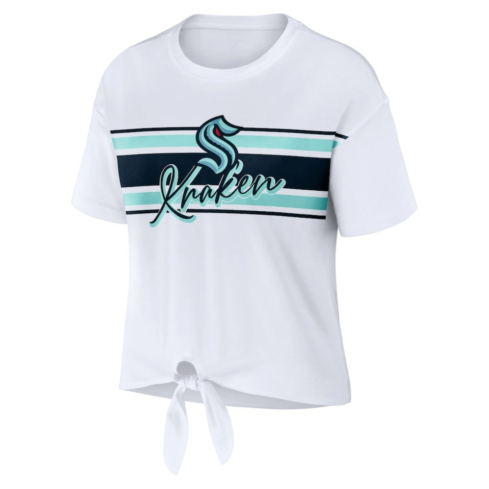 Seattle Kraken WEAR by Erin Andrews Women's Front Knot T-Shirt Online