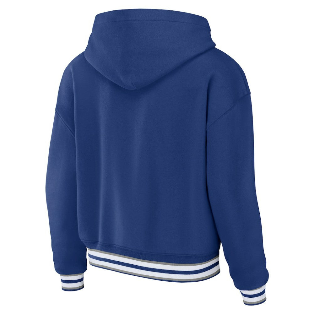 Tampa Bay Lightning WEAR by Erin Andrews Women's Lace-Up Pullover Hoodie Online