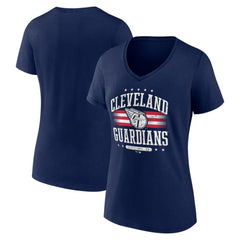 Cleveland Guardians Women's Americana Team V-Neck T-Shirt | MLB Discount