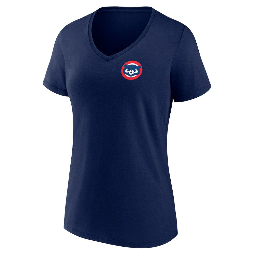 Chicago Cubs Women's Hometown Collection Wrigley V-Neck T-Shirt | MLB Discount