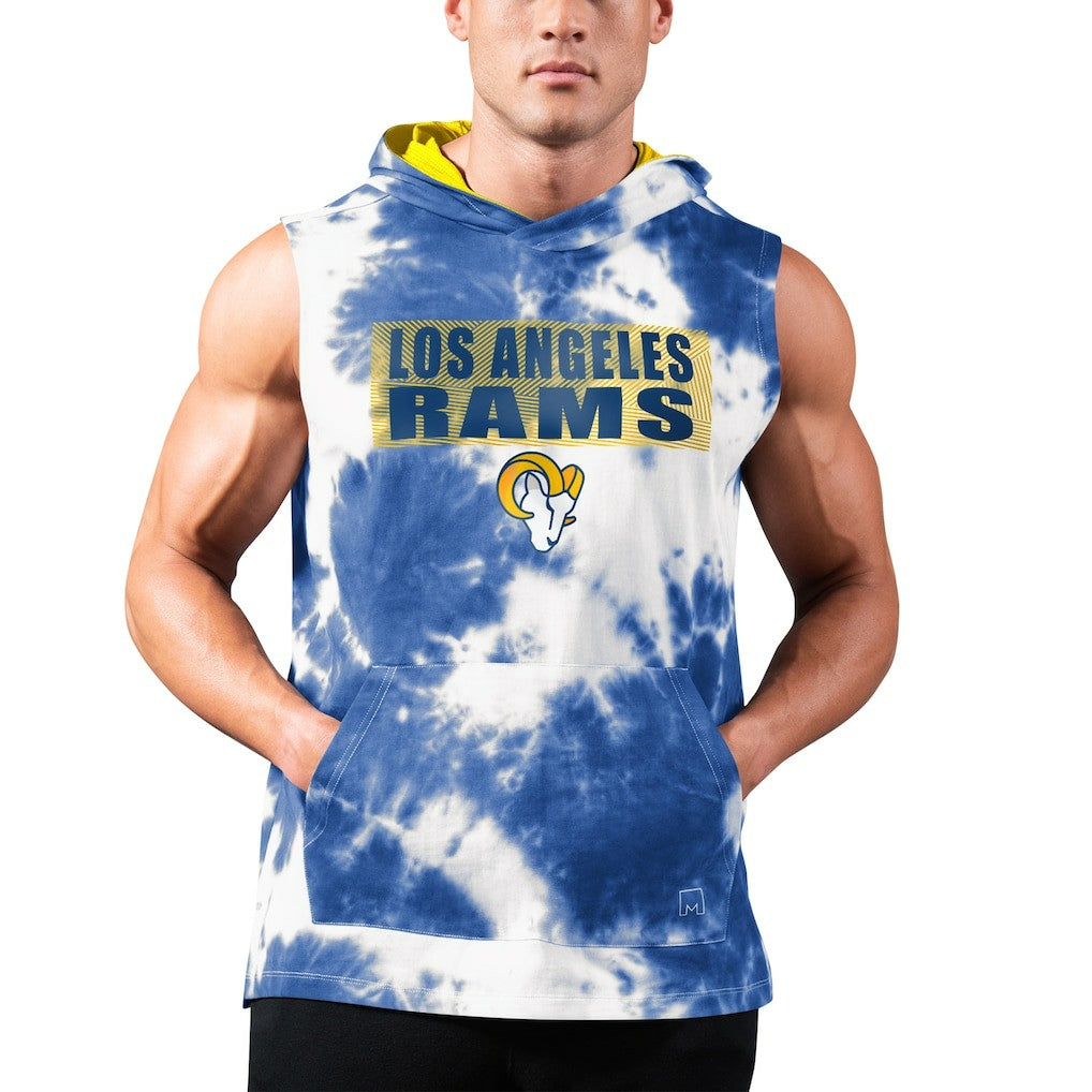 Los Angeles Rams  MSX by Michael Strahan Resistance Sleeveless Pullover Hoodie