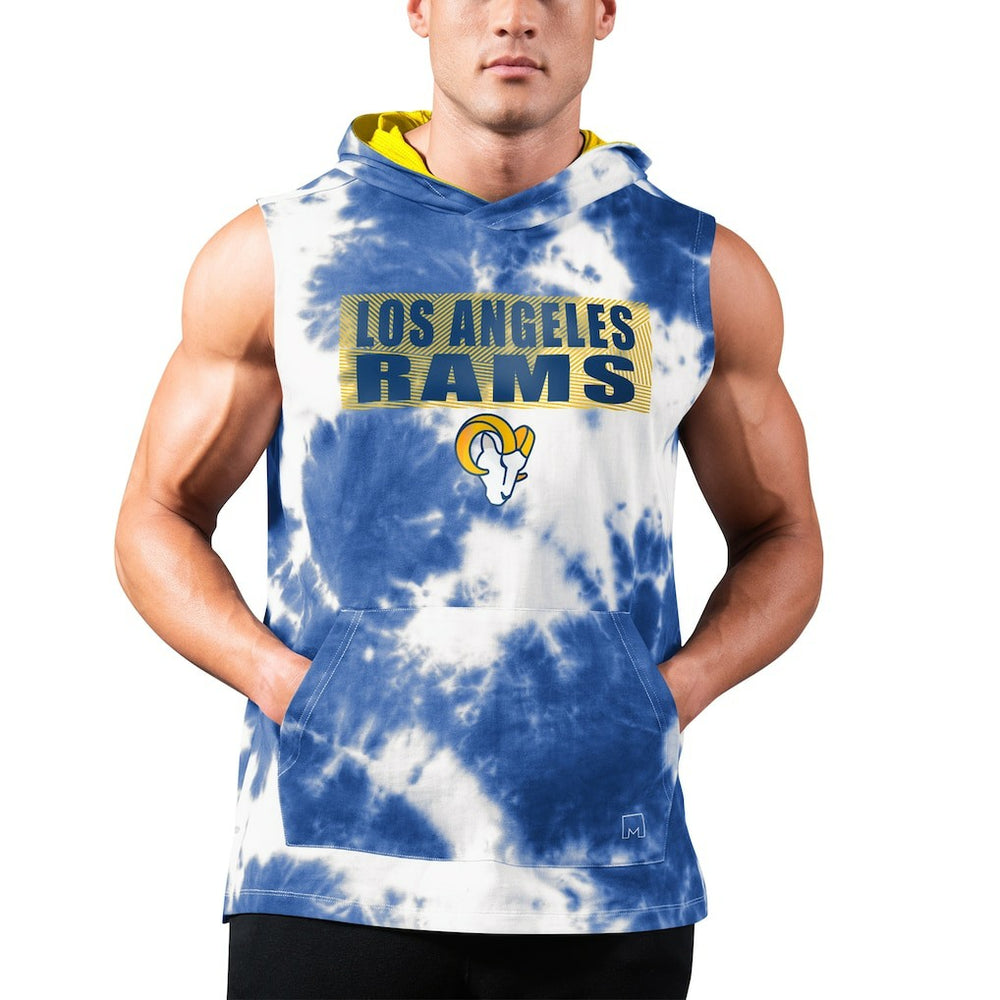 Los Angeles Rams  MSX by Michael Strahan Resistance Sleeveless Pullover Hoodie