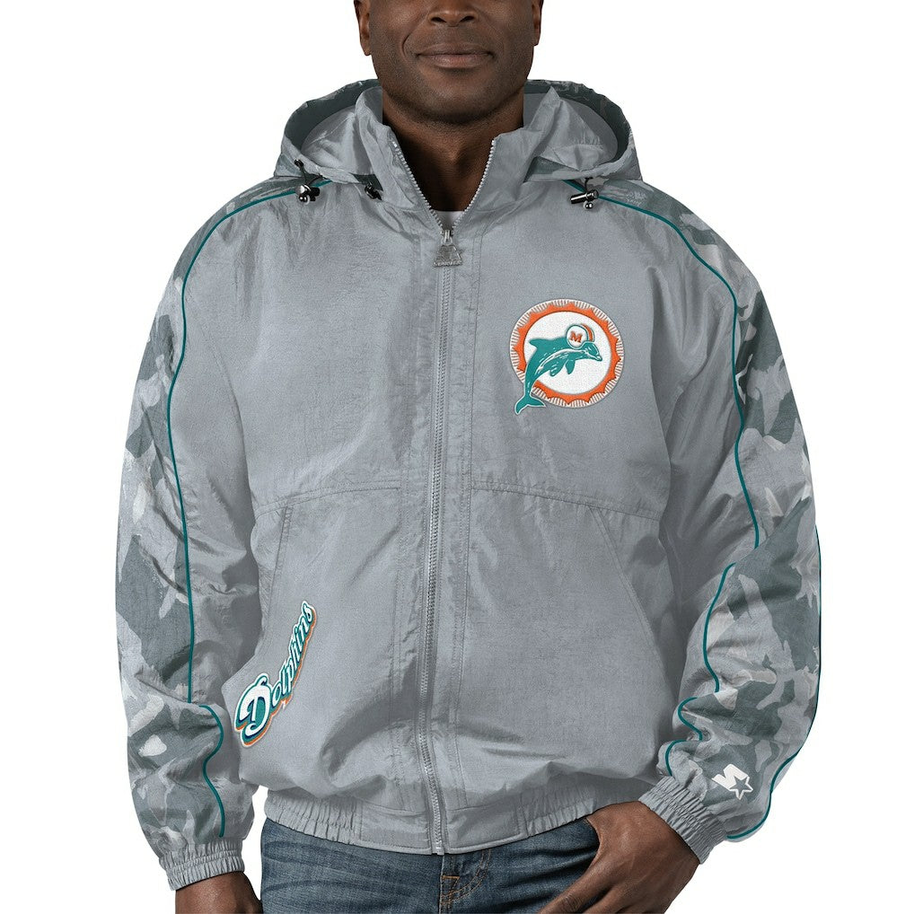 Miami Dolphins  Starter Thursday Night Gridiron Throwback Full-Zip Jacket