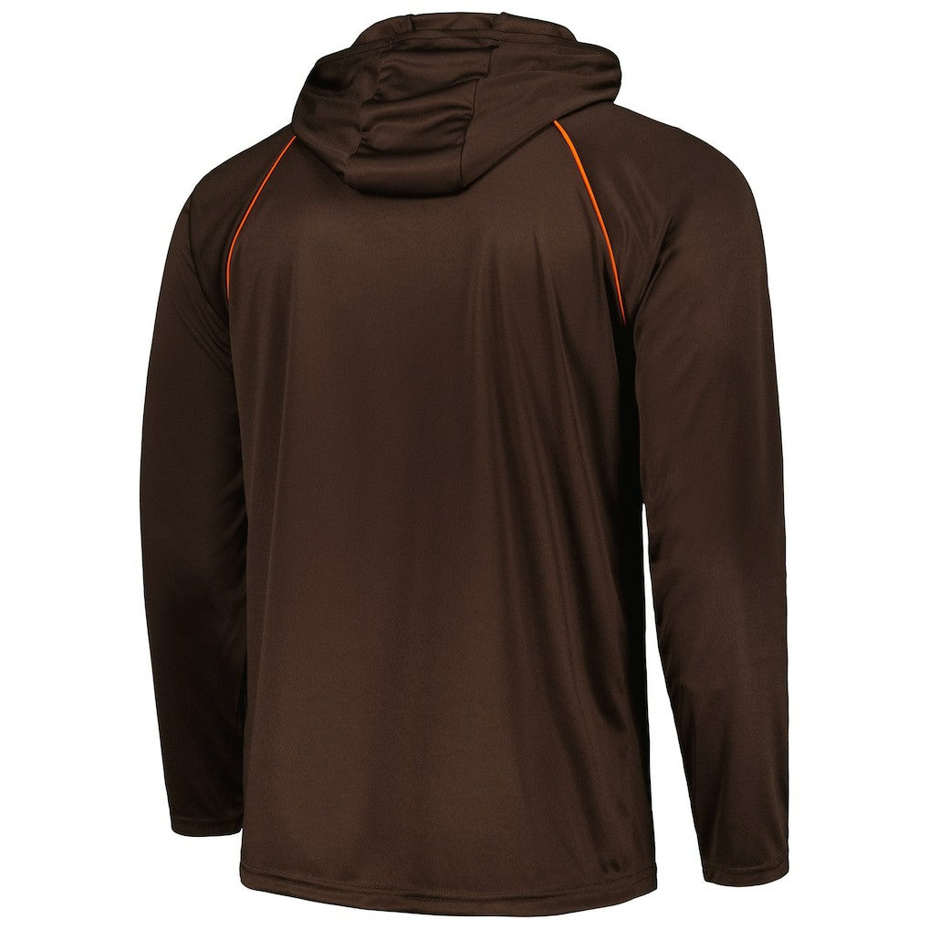 Cleveland Browns  Starter Gridiron Classics Throwback Raglan Long Sleeve Hooded T-Shirt