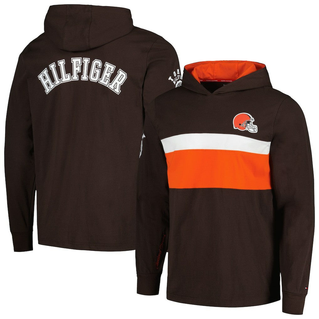 Cleveland Browns  Tommy Hilfiger Morgan Long Sleeve Hoodie T-Shirt