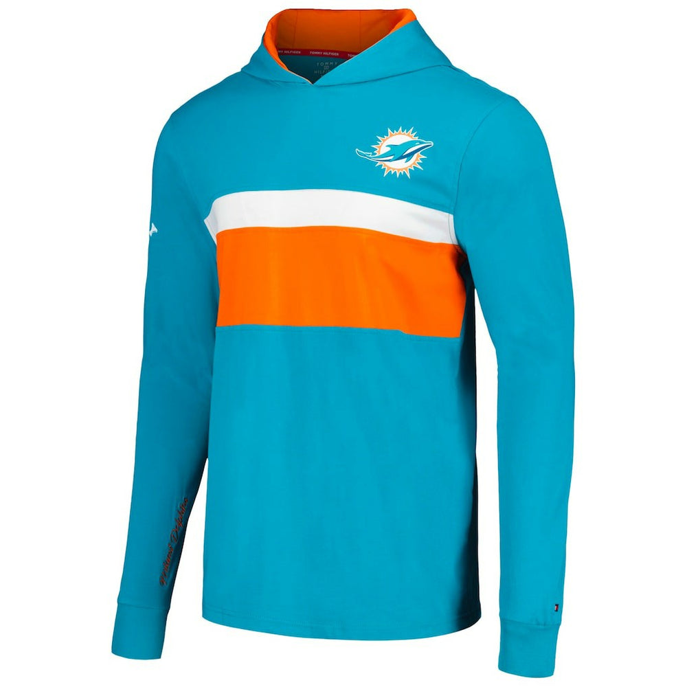 Miami Dolphins  Tommy Hilfiger Morgan Long Sleeve Hoodie T-Shirt