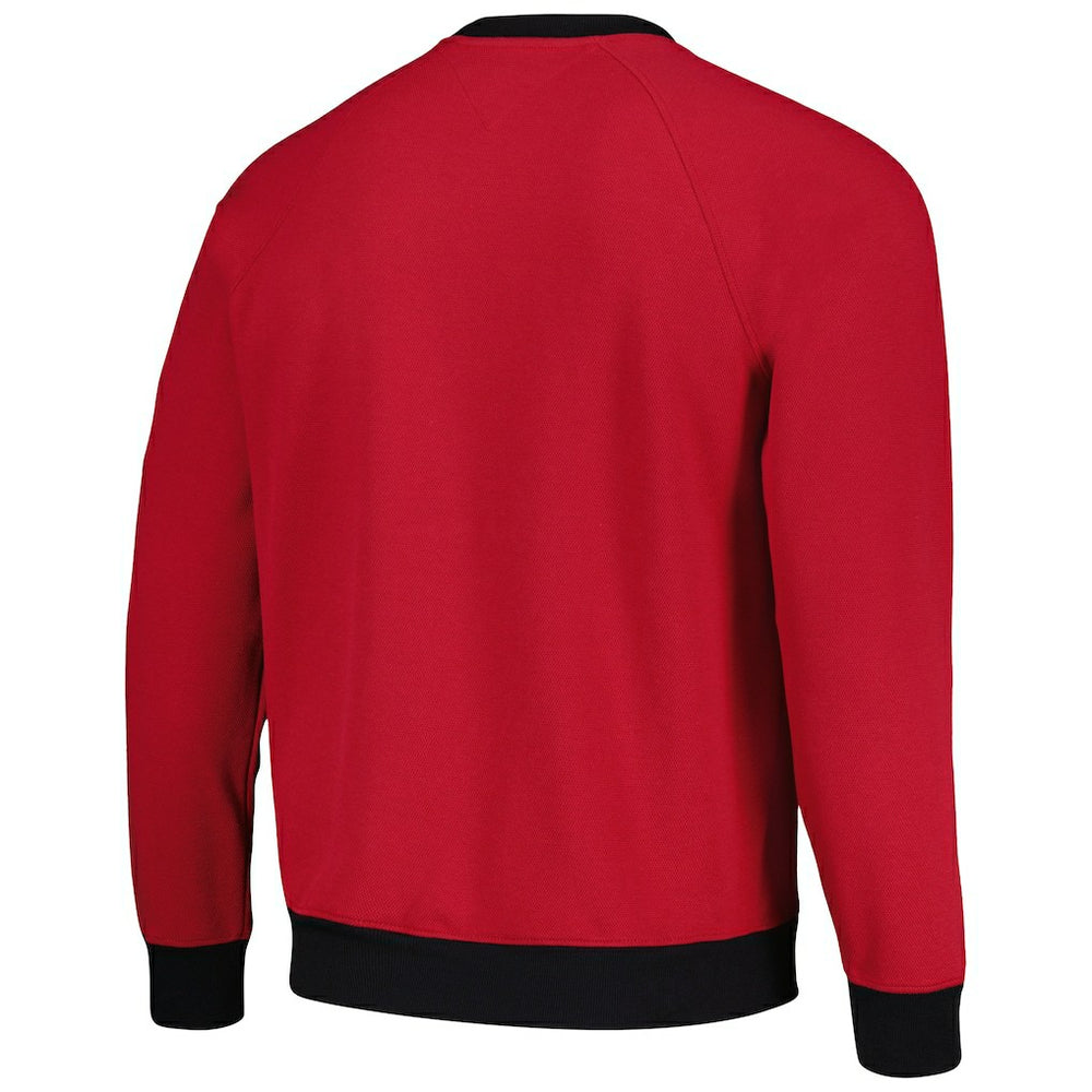 Arizona Cardinals  Tommy Hilfiger Reese Raglan Tri-Blend Pullover Sweatshirt