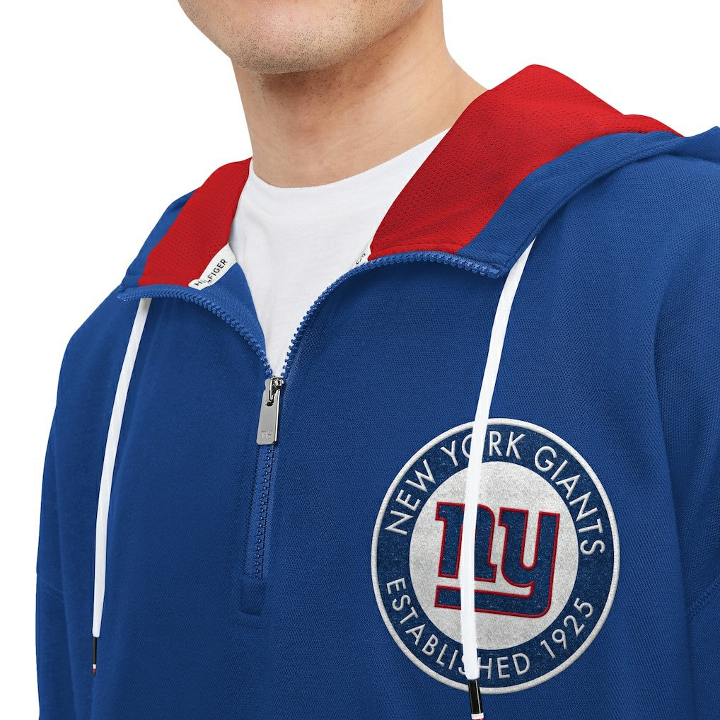 New York Giants  Tommy Hilfiger Aaron Quarter-Zip Hoodie
