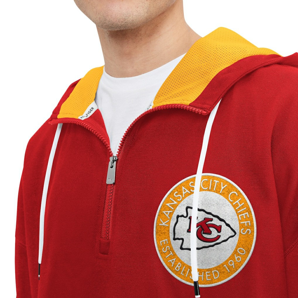 Kansas City Chiefs  Tommy Hilfiger Aaron Quarter-Zip Hoodie