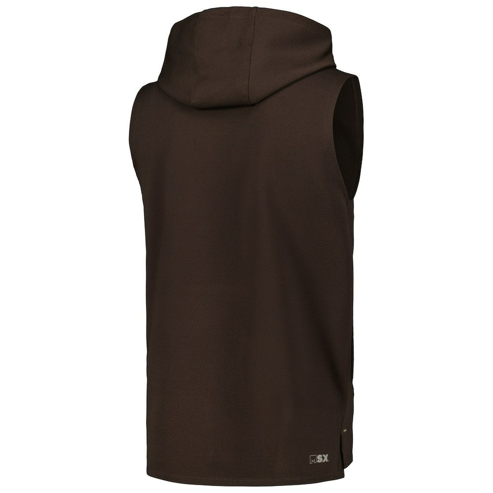 Cleveland Browns  MSX by Michael Strahan Marathon Sleeveless Pullover Hoodie