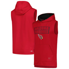 Arizona Cardinals  MSX by Michael Strahan Marathon Sleeveless Pullover Hoodie
