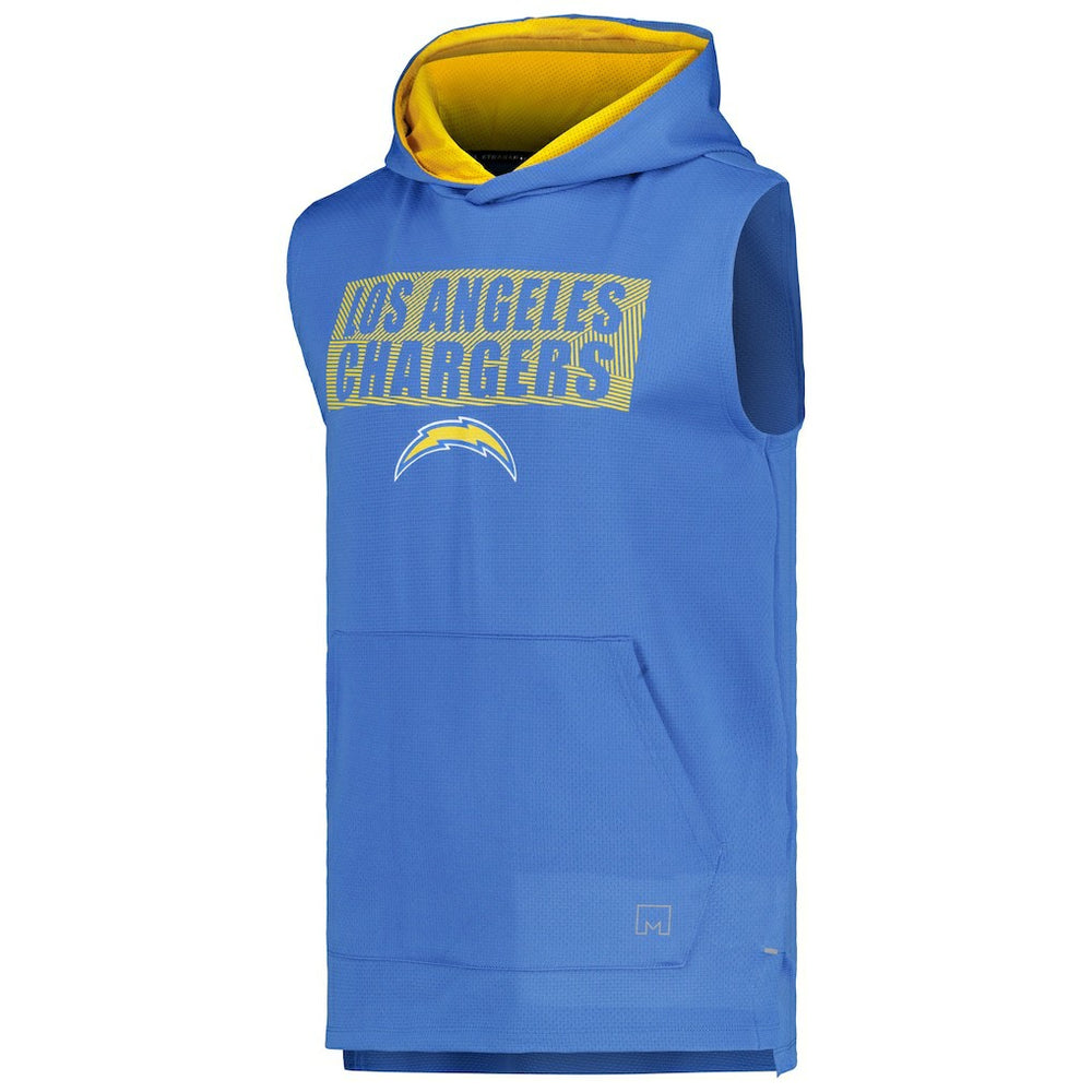 Los Angeles Chargers  MSX by Michael Strahan Marathon Sleeveless Pullover Hoodie