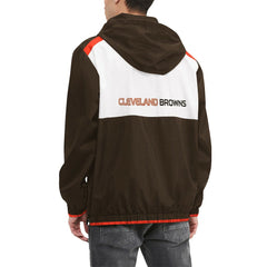 Cleveland Browns  Tommy Hilfiger Carter Half-Zip Hooded Top