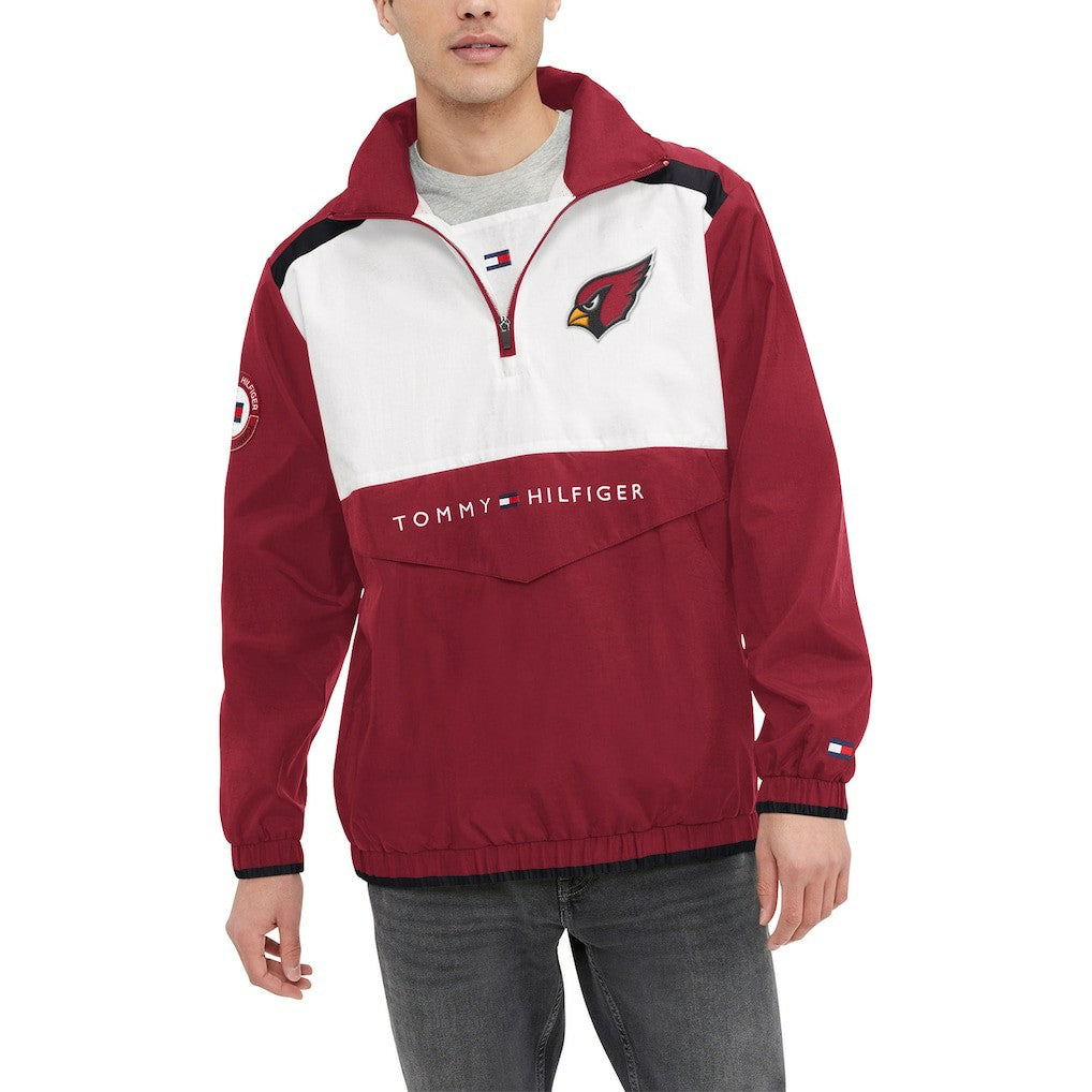 Arizona Cardinals  Tommy Hilfiger Carter Half-Zip Hooded Top