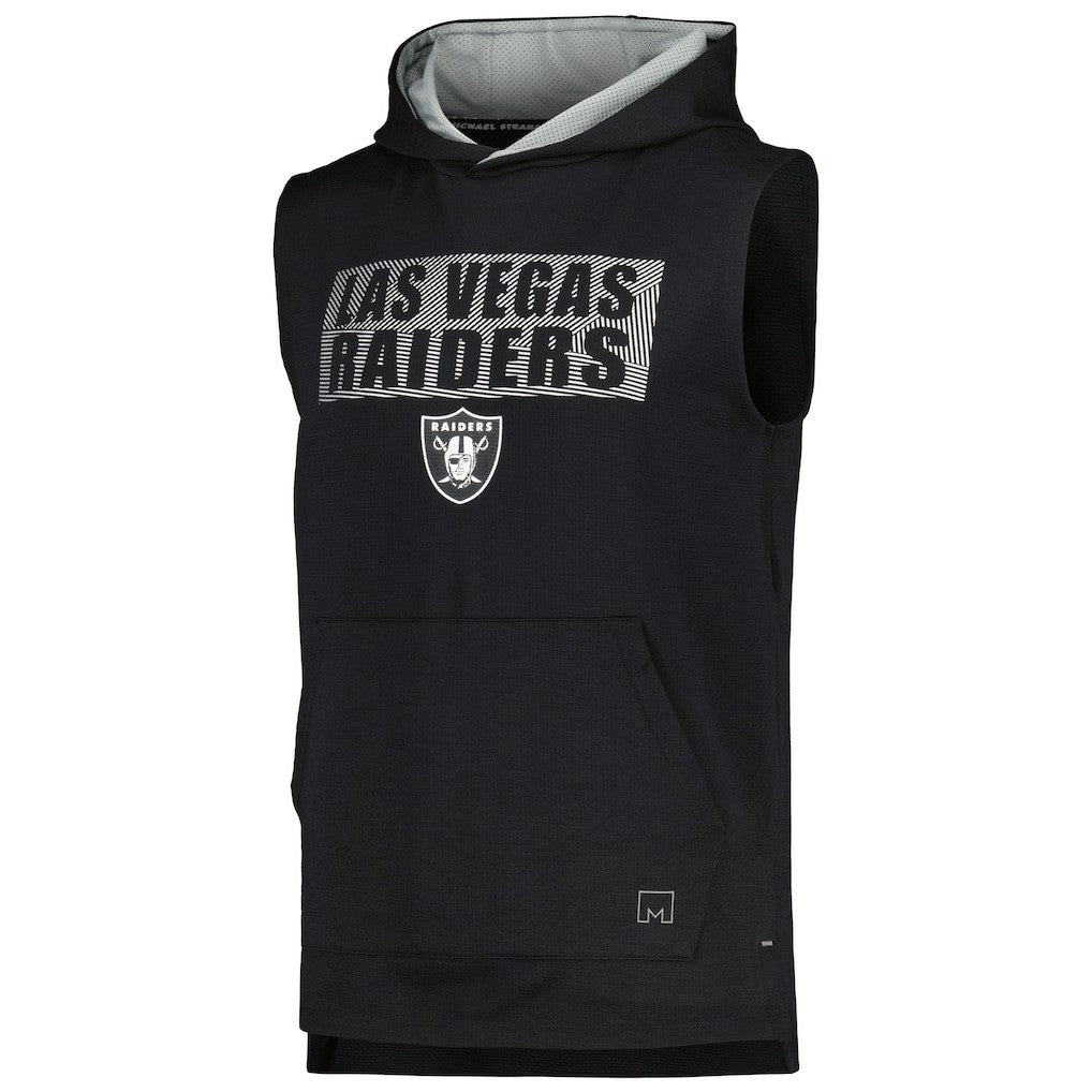 Las Vegas Raiders  MSX by Michael Strahan Marathon Sleeveless Pullover Hoodie