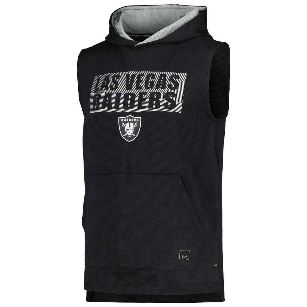 Las Vegas Raiders  MSX by Michael Strahan Marathon Sleeveless Pullover Hoodie