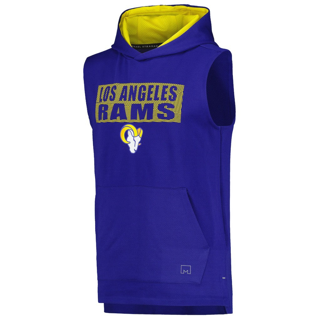 Los Angeles Rams  MSX by Michael Strahan Marathon Sleeveless Pullover Hoodie